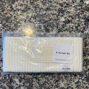 Coach Cream Knit Headband/ear warmer